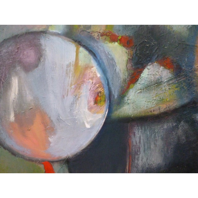 Contemporary "Orbit" Contemporary Abstract Oil and Acrylic Painting by Scott Spencer For Sale - Image 3 of 4