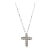 Diamond Cross Necklace in 14kt White Gold – 0.50ctw, 18in, New For Sale