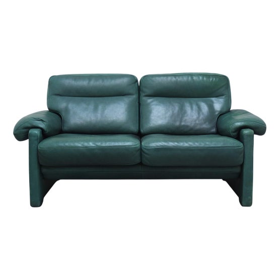 DS-70 2.5-Seater Sofa in Green Leather from de Sede, 1980s For Sale