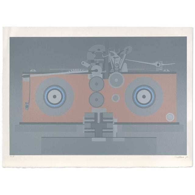 Roger Nellens (1937 – 2021 Knokke-le-Zoute, Belgium) “Machine II”, 1972 Screenprint on Arches paper Signed, dated and...