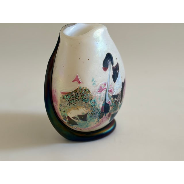 1980s Glass Vase by Robert Pierini for Biot, France, 1987 For Sale - Image 5 of 8