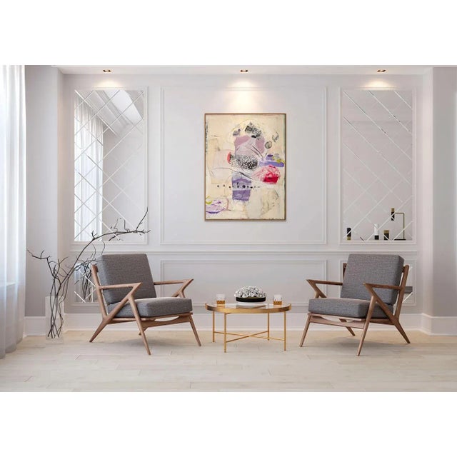 Contemporary Abstract Collage, Encaustic, Charcoal and Ink on Panel Painting "Anything You Lose Comes Round in a Different Form" by Tracey Adams For Sale In New York - Image 6 of 10