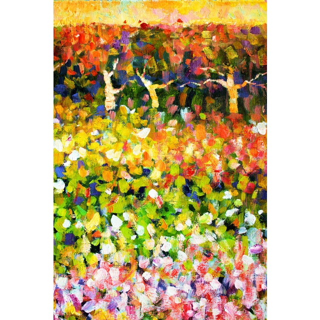 Textile Artist Andrei Sitsko "The Garden" Modern Original Painting For Sale - Image 7 of 13