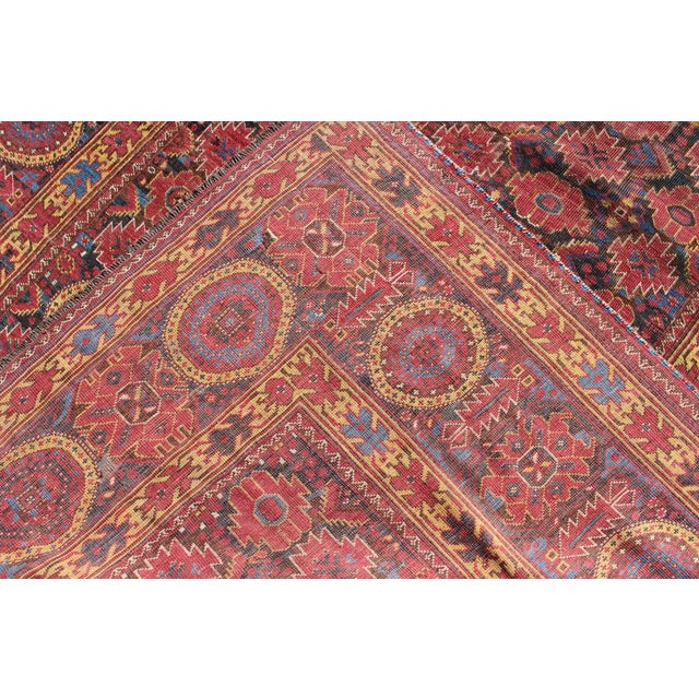 19th Century Antique Beshir Long Gallery Rug in Colors For Sale - Image 12 of 13