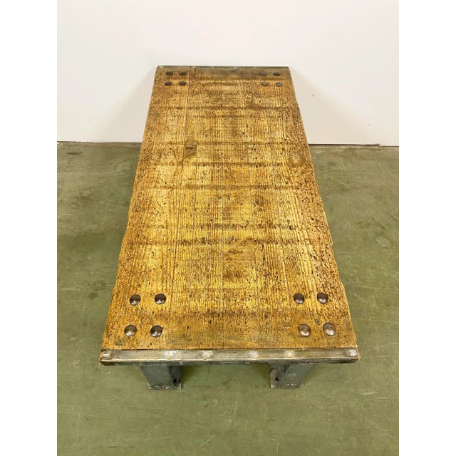 Brown Industrial Coffee Table, 1960s For Sale - Image 8 of 14