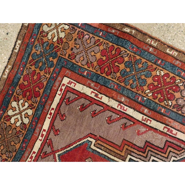 Early 20th Century Galerie Shabab Collection Early 20th Century Turkish Anatolian Throw Rug For Sale - Image 5 of 6