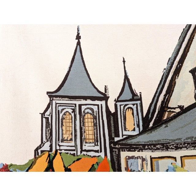 David Adickes "L'Eglise De St. Genevieve" Abstract Architectural Tapestry of a Cathedral, 1970s For Sale - Image 11 of 12