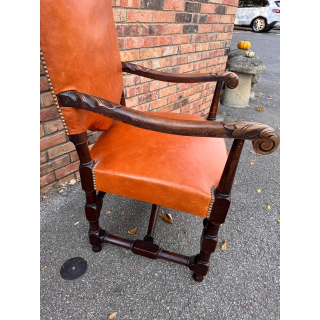 19th Century French Throne Chair For Sale In Nashville - Image 6 of 9