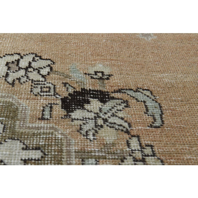 Textile 1970s Vintage Persian Handmade Wool Cotton Orange Area Rug For Sale - Image 7 of 11