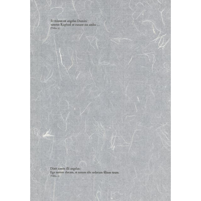 1968 Salvador Dalí Biblia Sacra Lithograph "Sanctus Raphael Et Tobias" (Saint Raphael and Tobias) For Sale In New York - Image 6 of 9
