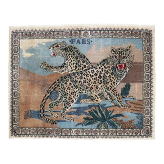 Vintage Turkish Jaguar Rug rug no.j3646 For Sale
