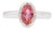 Gia 1.1Ct Padparadscha Sapphire Ring With Natural Diamonds in Solid 14k Gold, Size 6.75 For Sale