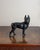 Antique American cast iron Boston Terrier dog figure, likely dating to the 1920s–1930s. The two-piece cast construction...