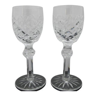 Waterford Crystal Powerscourt Port Wine Glass Goblet Set of 2 For Sale