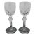 Waterford Crystal Powerscourt Port Wine Glass Goblet Set of 2 For Sale