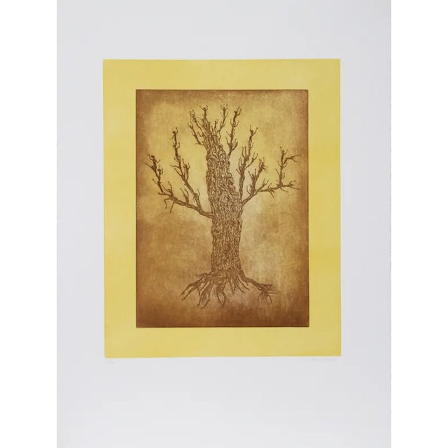 Hank Laventhol, "Tree of People," Aquatint Etching For Sale
