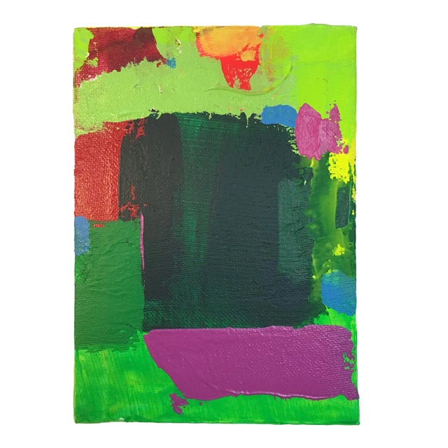 “Pacific Gardens” Contemporary Modernist Abstract Acrylic Painting For Sale