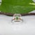 Green 2.5Ct Chrome Tourmaline Ring With 100 Natural Diamonds: Solid 14k Gold, 11x7mm, Size 6.75 For Sale - Image 8 of 9