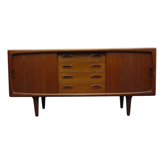 Small Teak Sideboard by HP Hansen, Denmark, 1960s For Sale