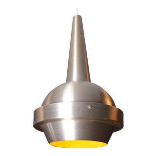 1960s Danish Brushed Aluminum 'Orb' Fixture For Sale