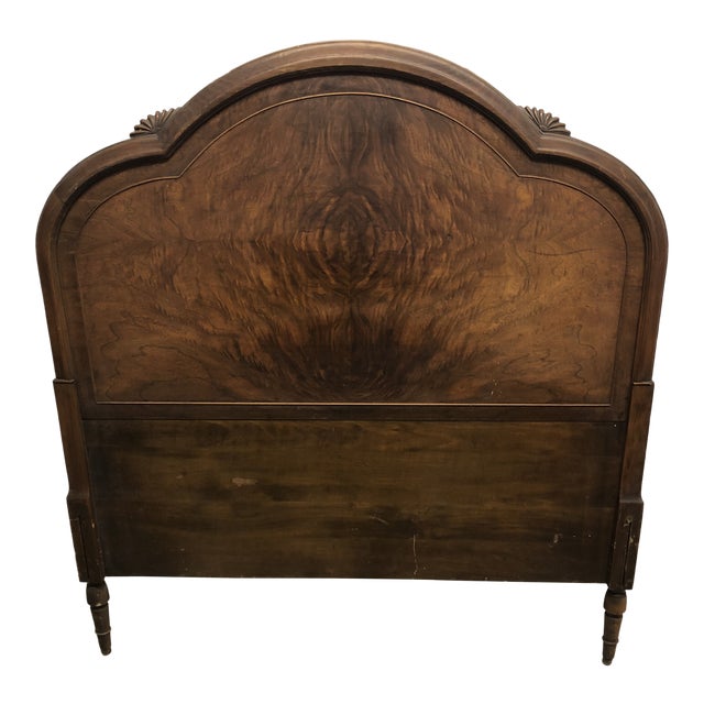 20th Century Art Deco Twin Wooden Headboard Chairish