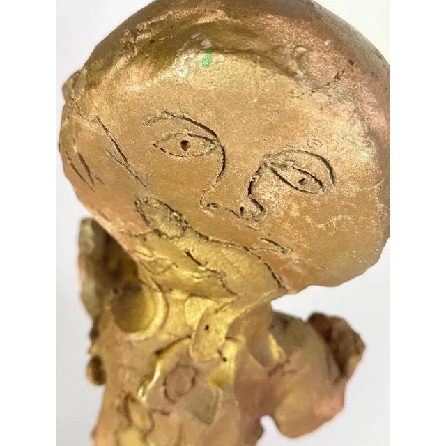 Art Deco Terracotta Sculpture in Brown Color, France, 1990s For Sale - Image 6 of 12