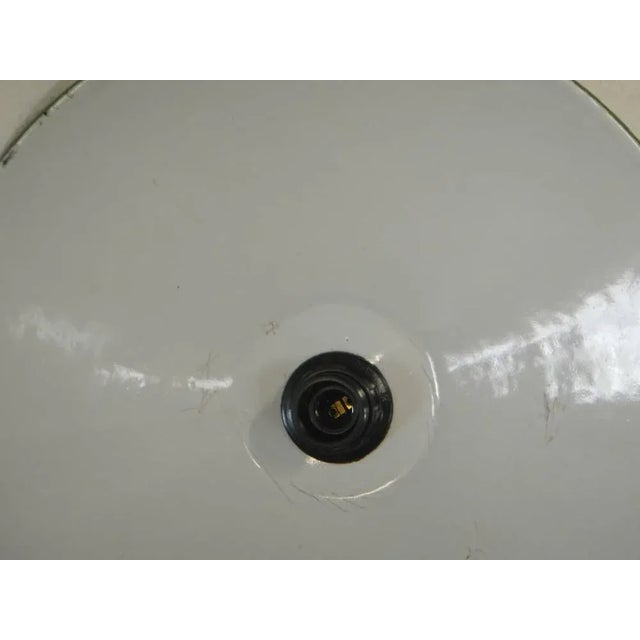 Green Metal Lamp, 1940 For Sale - Image 3 of 12