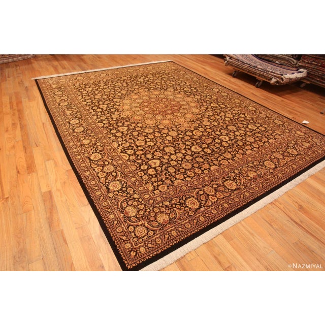 Breathtaking Fine Traditional Vintage Persian Silk Qum Luxury Rug, country of origin: Persian Rugs, Circa date: Vintage –...
