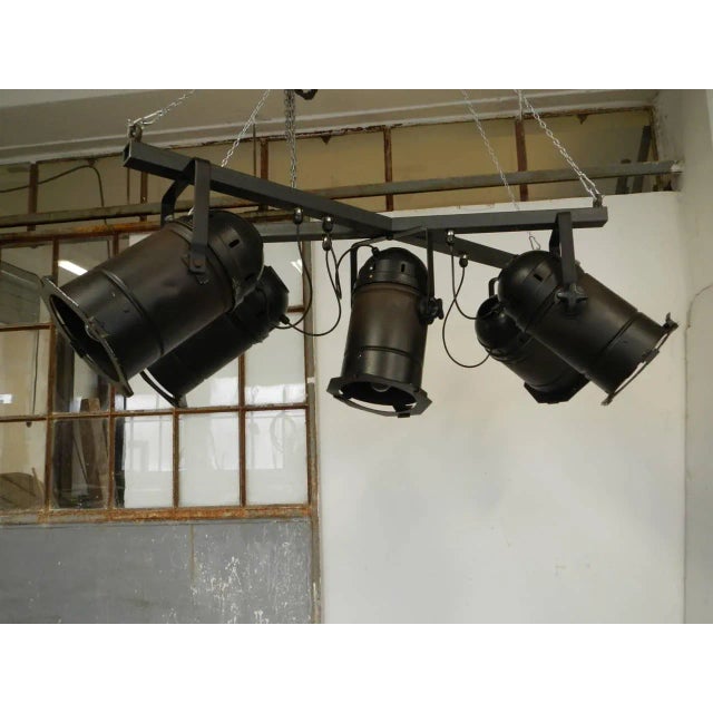 Italian Industrial 5-Light Ceiling Lamp, 1970s For Sale - Image 13 of 13