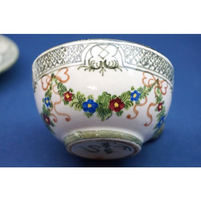 Ceramic Cup and Saucer from Fratelli Minardi, Italy, 1890s, Set of 2 For Sale - Image 9 of 18
