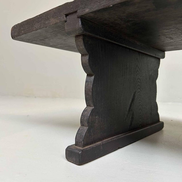 Wood Taishō Period Japanese Shosai-Ki Writing Desk, 書斎机, 1920s For Sale - Image 7 of 14