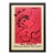 Marc Chagall Vintage 1959 Mourlot Fine Art Lithograph Print " the Painter in Rose " Framed Mid Century Modernist Paris Exhibition Poster For Sale