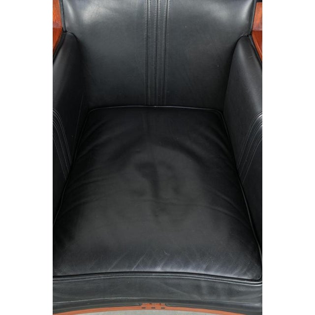 Art Deco Decoforma Series Armchair in Black Leather and Wood from Schuitema For Sale - Image 6 of 13