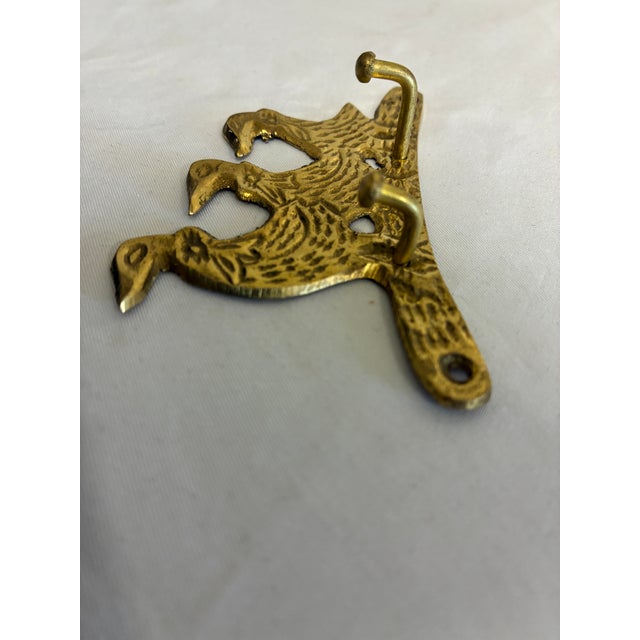 Vintage Brass Three Ducks Wall Hook For Sale In Oklahoma City - Image 6 of 8