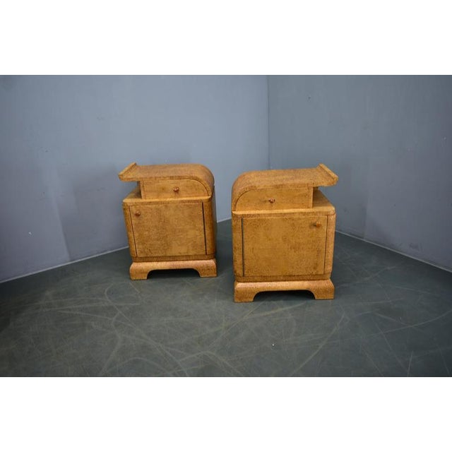 Art Deco Bedside Tables, Czechoslovakia, 1937, Set of 2 For Sale - Image 3 of 18