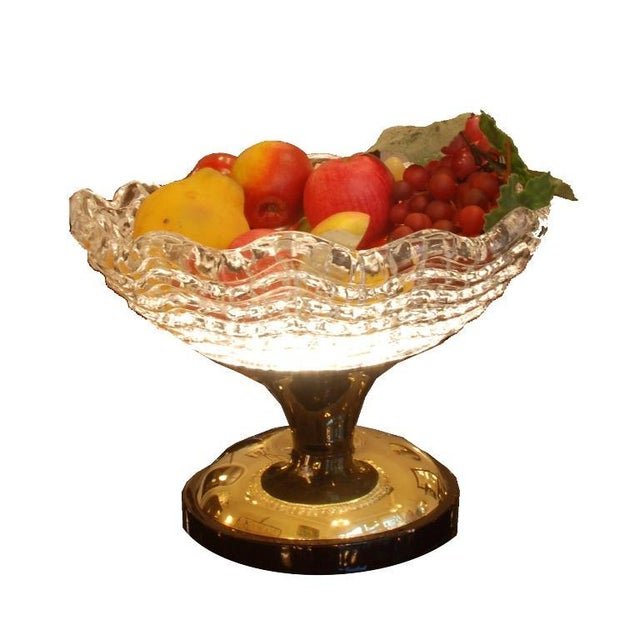Glass Art Deco Glass Bowl For Sale - Image 7 of 7