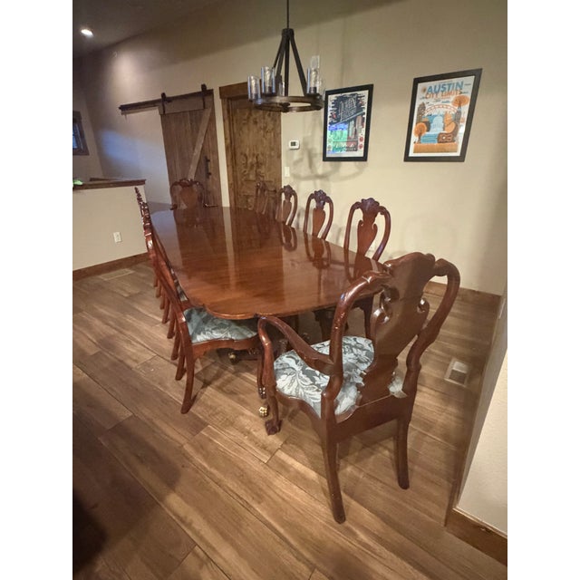 1980s Kindel Winterthur Mahogany Complete Dining Set-Original Receipt of Purchase Included For Sale - Image 18 of 18