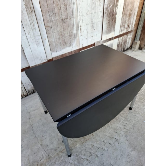 1980s Arco Hangoor Table in Black Maple Veneer attributed to Arnold Merckx, 1985 For Sale - Image 5 of 12