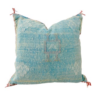 Moroccan Sabra Cactus Silk Pillow Cover For Sale