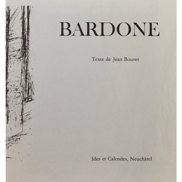 Mid-Century Modern Bardone by Jean Bouret - 1977 Hardcover Art Monograph French Modernist For Sale - Image 3 of 6