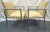 Hickory Furniture Hickory Business Furniture Faux Croc and Metal Office Chairs - A Pair For Sale - Image 4 of 18