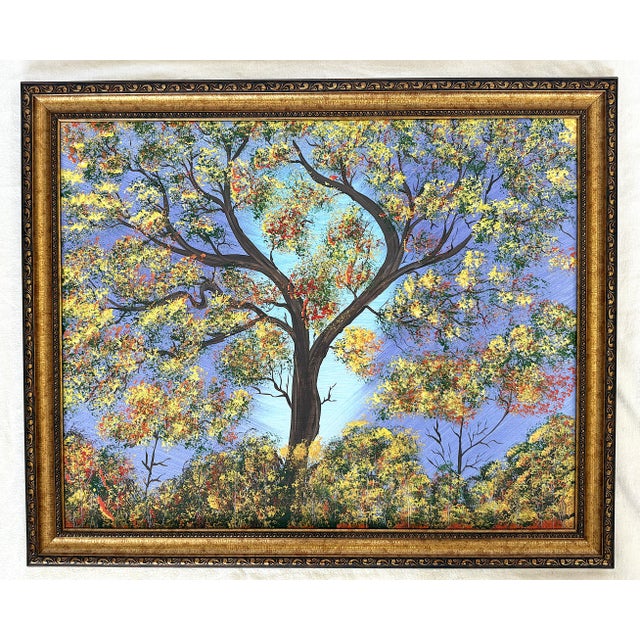 Original Signed and Framed Primitive Outsider Art Acrylic on Canvas by Ernie Faragoi (Florida, Present Day) For Sale - Image 12 of 12