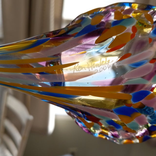 2010s Hand Blown Glass Stem For Sale - Image 5 of 7