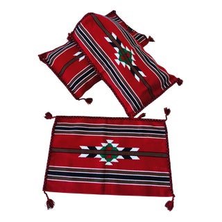 Tapestry Pillowcases, 1960s, Set of 3 For Sale