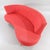 Mid-Century Scandinavian Curved Red Sofa, in Very Good conditions. Designed 1970 to 1979 This piece has an attribution...