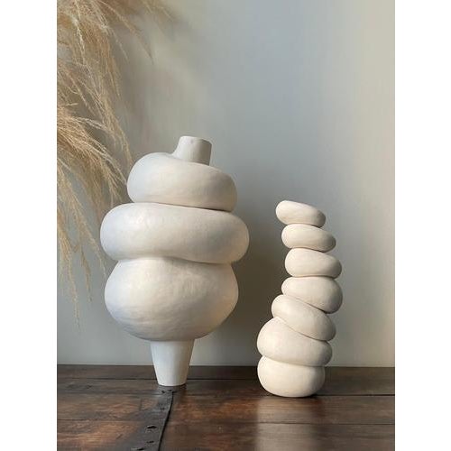 Contemporary Modder Slowing Down Ceramic Sculpture by Françoise Jeffrey For Sale - Image 3 of 7