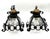 Mid-Century Modern Mid-Century Murano Cage Lamps in Bullicante Glass with 24k Gold Dust and Wrought Iron from Seguso, 1960s, Set of 2 For Sale - Image 3 of 18