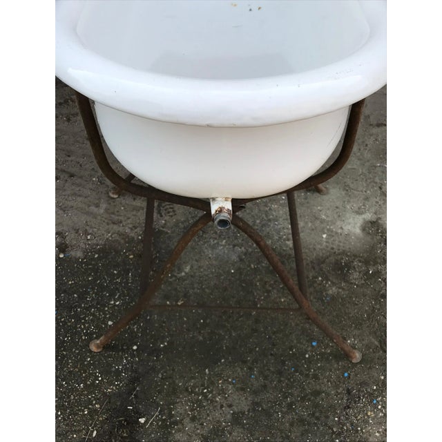 Metal Iron Garden Planter, 1930s For Sale - Image 7 of 9