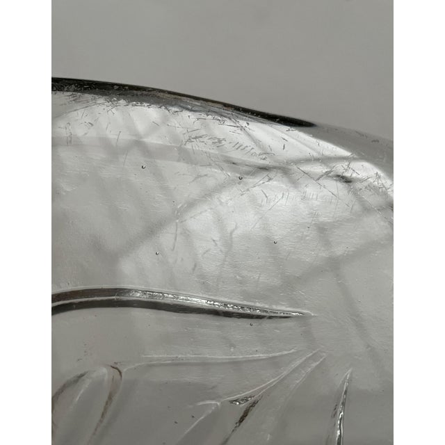 Vintage Scandinavian Heavy Glass Plate, 1970s For Sale - Image 14 of 18