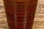 Artisan Brown Glaze Vase with Black Concentric Motifs and Tapering Lines For Sale - Image 10 of 12